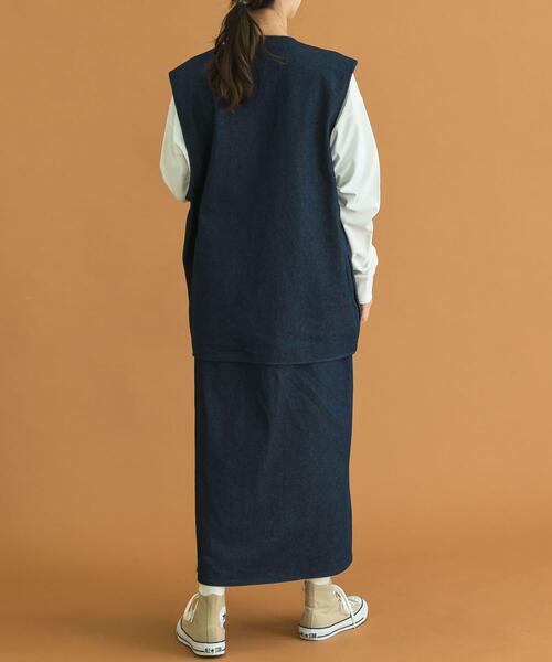 Uiscel（ユイセル）の「Uiscel　撥水デニムラップスカート（スカート・レディース・ワンウォッシュ・SMALL/MEDIUM）」の21枚目の写真