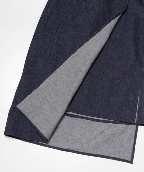 Uiscel（ユイセル）の「Uiscel　撥水デニムラップスカート（スカート・レディース・ワンウォッシュ・SMALL/MEDIUM）」の6枚目の写真