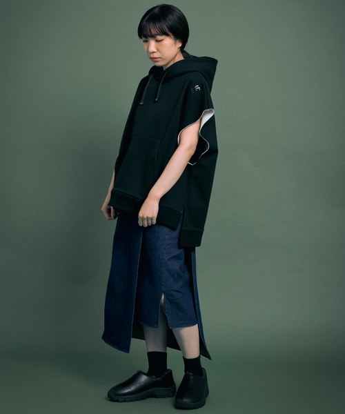 Uiscel（ユイセル）の「Uiscel　撥水デニムラップスカート（スカート・レディース・ワンウォッシュ・SMALL/MEDIUM）」の7枚目の写真