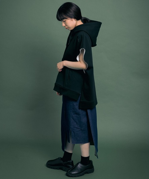 Uiscel（ユイセル）の「Uiscel　撥水デニムラップスカート（スカート・レディース・ワンウォッシュ・SMALL/MEDIUM）」の13枚目の写真