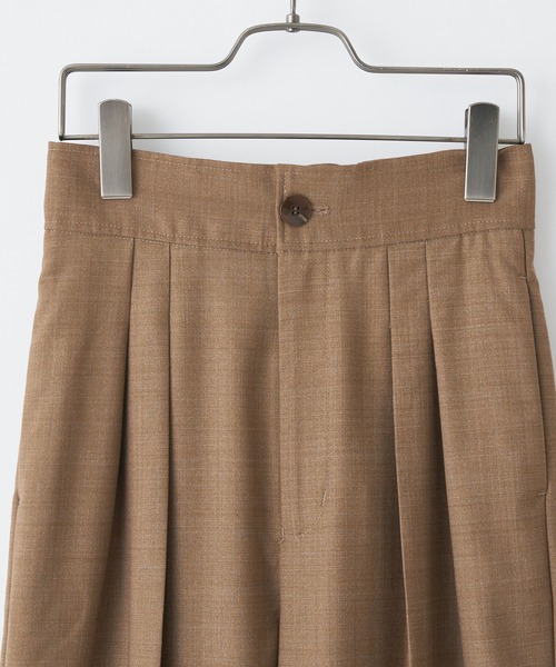 CIAOPANIC（チャオパニック）の「マルチタックワイドパンツ（スラックス・レディース・ブラウン/キャメル/チェック・SMALL/MEDIUM）」の12枚目の写真