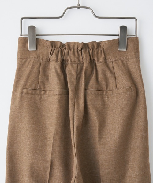 CIAOPANIC（チャオパニック）の「マルチタックワイドパンツ（スラックス・レディース・ブラウン/キャメル/チェック・SMALL/MEDIUM）」の6枚目の写真