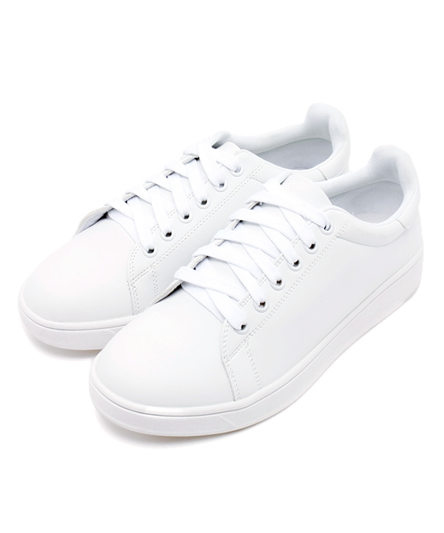 WEGO（ウィゴー）の「WEGO/ベーシックスニーカー（スニーカー・レディース・ホワイト/ブラック・MEDIUM/LARGE）」の6枚目の写真