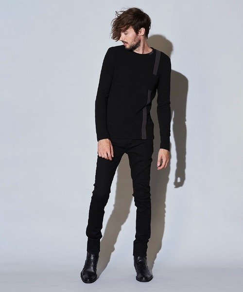 NO ID.（ノーアイディ）の「mlt3580- ｱｼﾝﾒﾄﾘｰﾊﾟﾈﾙU-N-T カットソー（Tシャツ/カットソー・メンズ・ネイビー/ブラック/ホワイト/ブルーグリーン・2/1）」の20枚目の写真