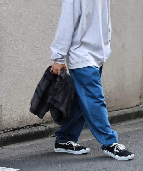 BACK NUMBER(バックナンバー)の「【BACK NUMBER】バルーンデニムイージーパンツ(デニムパンツ・メンズ・ネイビー/ダークインディゴブルー/ダークグレー/オフホワイト・S/M/XL/L)」の14枚目の写真