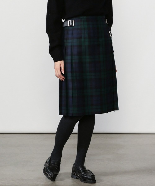 O'NEIL of DUBLIN(オニールオブダブリン)の「【O'NEIL OF DUBLIN】キルトスカート WOMEN(スカート・レディース・グリーン系その他/ブラック/イエロー系その他/ブルー系その他5/グレー・10/8)」の4枚目の写真