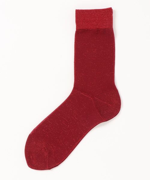 MADEMOISELLE ROPE'（マドモアゼル ロペ）の「【MEILAS SOCKS】ラメソリッドショートソックス（ソックス/靴下・レディース・レッド/シルバー/イエロー系その他3・FREE）」の3枚目の写真