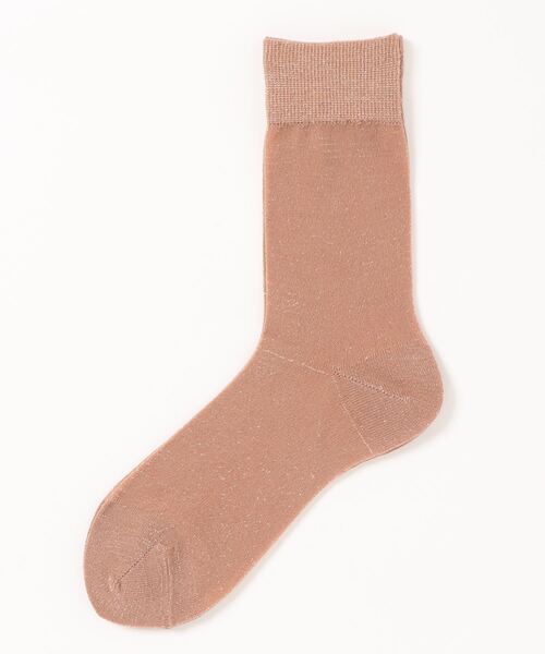 MADEMOISELLE ROPE'（マドモアゼル ロペ）の「【MEILAS SOCKS】ラメソリッドショートソックス（ソックス/靴下・レディース・レッド/シルバー/イエロー系その他3・FREE）」の2枚目の写真