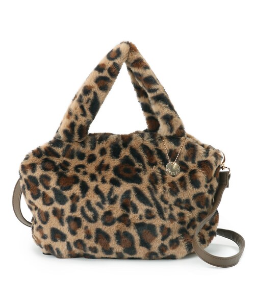 DRESKIP(ドレスキップ)の「◆2WAYフェイクファートート(トートバッグ・レディース・ブラウン系その他/アイボリー/ブラウン系1/チャコールグレー・00)」の5枚目の写真