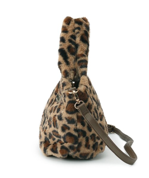 DRESKIP(ドレスキップ)の「◆2WAYフェイクファートート(トートバッグ・レディース・ブラウン系その他/アイボリー/ブラウン系1/チャコールグレー・00)」の6枚目の写真