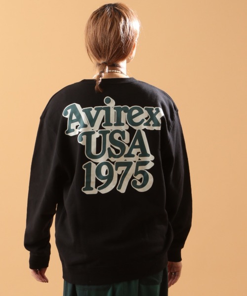 AVIREX(アヴィレックス)の「【直営店限定】AVIREX USA 1975 SWEAT/ アヴィレックスUSA 1975 スウェット(スウェット・レディース・ホワイト/ブラック・FREE)」の11枚目の写真