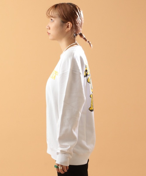 AVIREX(アヴィレックス)の「【直営店限定】AVIREX USA 1975 SWEAT/ アヴィレックスUSA 1975 スウェット(スウェット・レディース・ホワイト/ブラック・FREE)」の4枚目の写真
