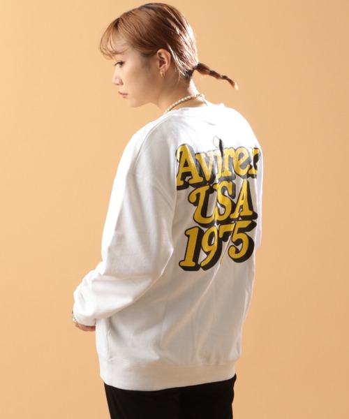 AVIREX(アヴィレックス)の「【直営店限定】AVIREX USA 1975 SWEAT/ アヴィレックスUSA 1975 スウェット(スウェット・レディース・ホワイト/ブラック・FREE)」の9枚目の写真