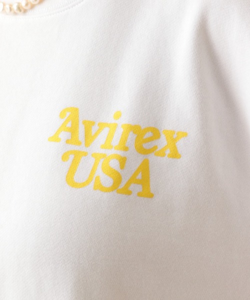 AVIREX(アヴィレックス)の「【直営店限定】AVIREX USA 1975 SWEAT/ アヴィレックスUSA 1975 スウェット(スウェット・レディース・ホワイト/ブラック・FREE)」の12枚目の写真