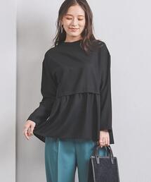 UNITED ARROWS | ＜UNITED ARROWS＞ W/P ペプラム ハイネック ブラウス B(シャツ/ブラウス)
