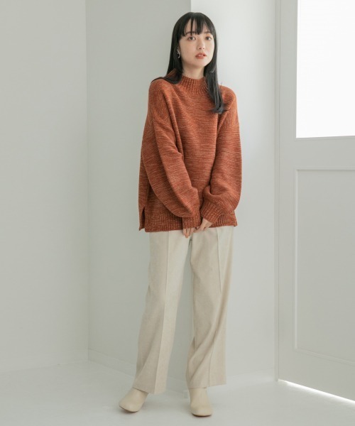 LOWRYS FARM（ローリーズファーム）の「ベロアライクセミワイドパンツ　216000（その他パンツ・レディース・パープル/グレー/アイボリー・MEDIUM/LARGE）」の17枚目の写真