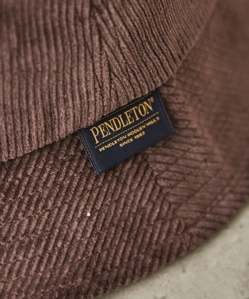 PENDLETON（ペンドルトン）の「【PENDLETON/ペンドルトン】CORDUROY BUCKET HAT（ハット・メンズ・ダークブラウン/モカ/グレイッシュベージュ・FREE）」の4枚目の写真