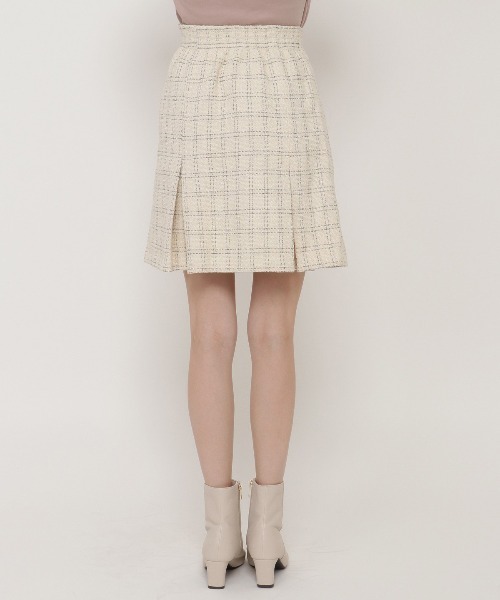 WILLSELECTION（ウィルセレクション）の「チェックボックスタックミニスカート（スカート・レディース・ブラック/ベージュ・SMALL/MEDIUM）」の16枚目の写真