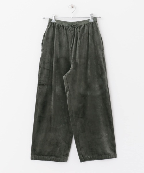 siiwa（シーワ）の「siiwa ベロアイージーパンツ（その他パンツ・レディース・オフホワイト/カーキ・ONE）」の2枚目の写真