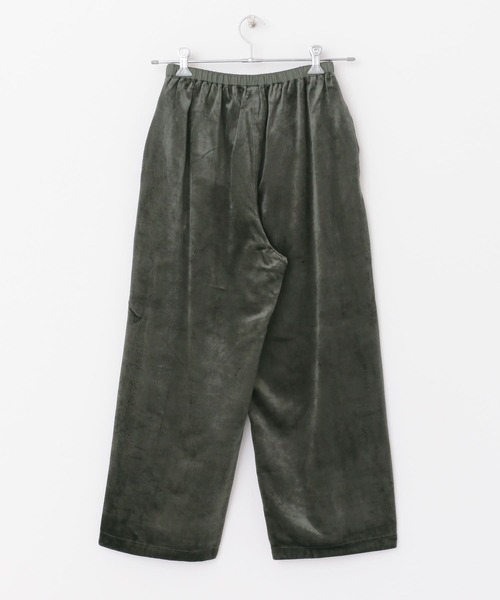 siiwa（シーワ）の「siiwa ベロアイージーパンツ（その他パンツ・レディース・オフホワイト/カーキ・ONE）」の8枚目の写真