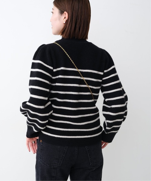 Spick & Span(スピックアンドスパン)の「#ボーダー畔タックスリーブプルオーバー◆(ニット/セーター・レディース・ブラック/アイボリー・FREE)」の15枚目の写真