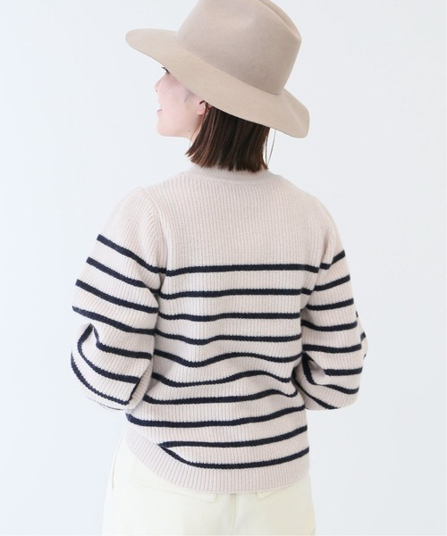 Spick & Span(スピックアンドスパン)の「#ボーダー畔タックスリーブプルオーバー◆(ニット/セーター・レディース・ブラック/アイボリー・FREE)」の12枚目の写真