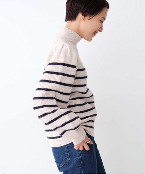 Spick & Span(スピックアンドスパン)の「#ボーダー畔タックスリーブプルオーバー◆(ニット/セーター・レディース・ブラック/アイボリー・FREE)」の21枚目の写真