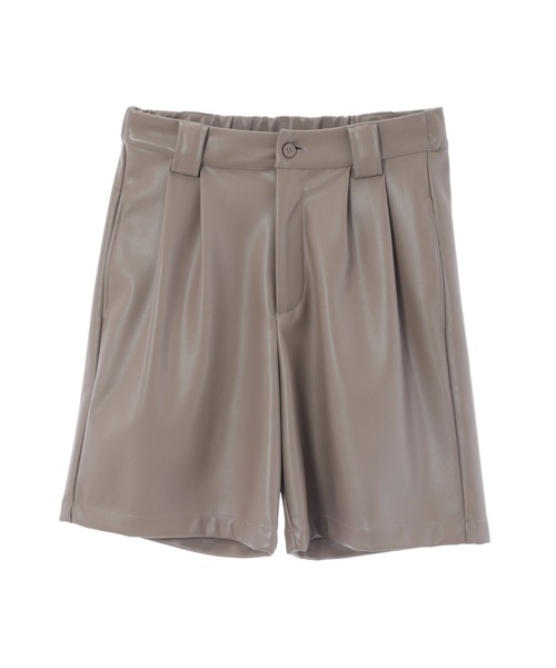 fifth calin（フィフスカラン）の「フェイクレザータックハーフパンツ（その他パンツ・レディース・ブラウン/ブラック・MEDIUM）」の8枚目の写真