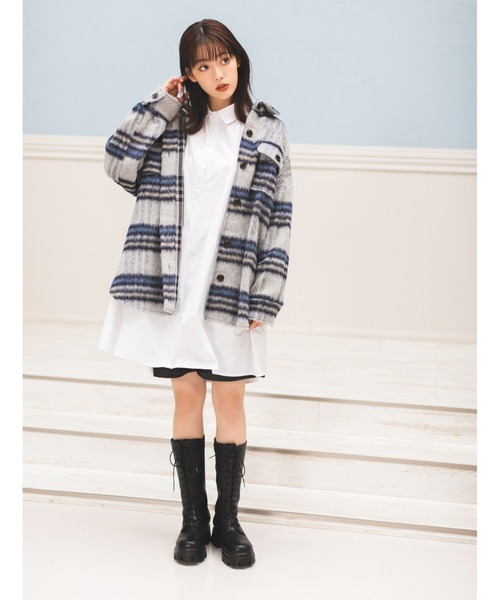 fifth calin（フィフスカラン）の「フェイクレザータックハーフパンツ（その他パンツ・レディース・ブラウン/ブラック・MEDIUM）」の3枚目の写真