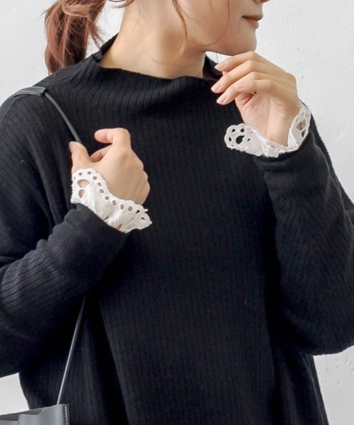WEB限定】つい合わせたくなる。袖レースインナー（Tシャツ