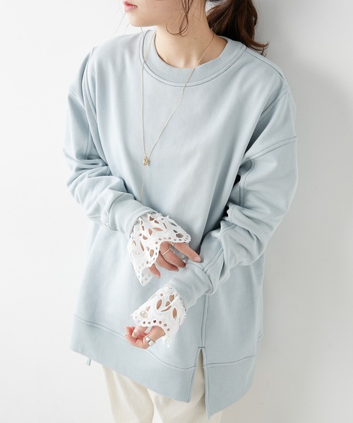 WEB限定】つい合わせたくなる。袖レースインナー（Tシャツ