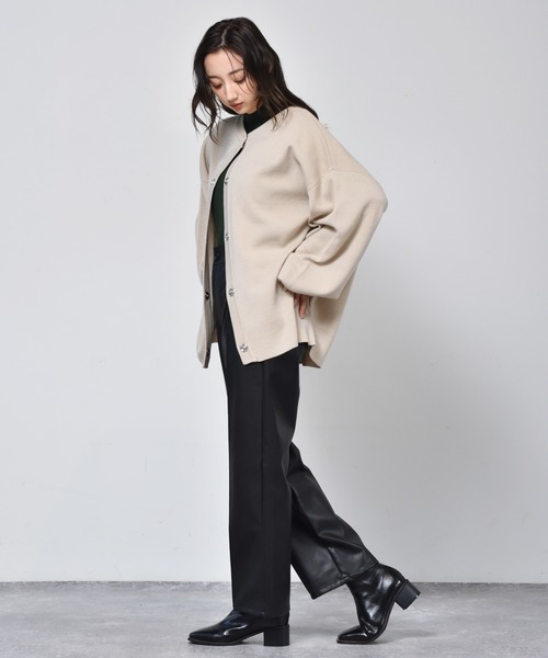 RETRO GIRL(レトロガール)の「ドット釦カラフルカーデ(カーディガン/ボレロ・レディース・グリーン/レッド/ブラック/ダークブラウン/アイボリー/ブルー・FREE)」の10枚目の写真