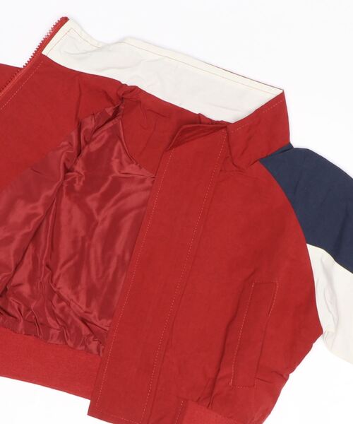 aimoha（アイモハ）の「【aimoha-KIDS-】【新作】 韓国子供服 アメカジバック刺繍配色ブルゾン（ブルゾン・キッズ・ブルー/レッド・90/100/80/110）」の5枚目の写真