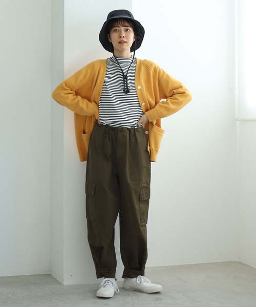 PAR ICI（パーリッシィ）の「スムースボーダー モックネックカットソー（Tシャツ/カットソー・レディース・ネイビー/レッド・FREE）」の21枚目の写真