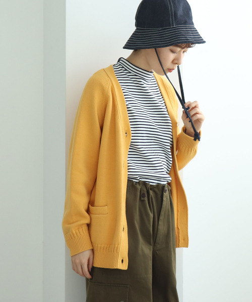 PAR ICI（パーリッシィ）の「スムースボーダー モックネックカットソー（Tシャツ/カットソー・レディース・ネイビー/レッド・FREE）」の20枚目の写真