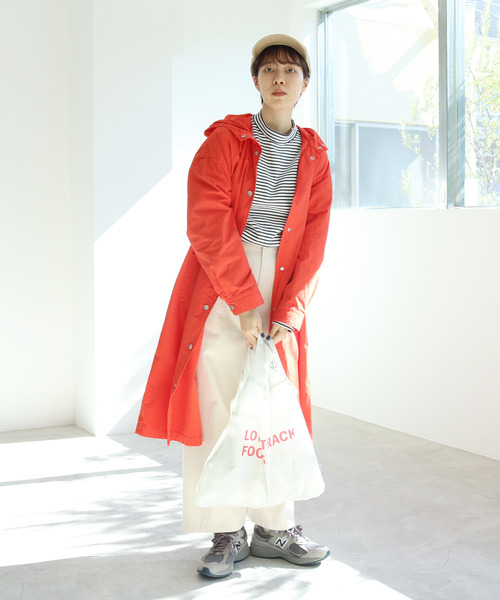 PAR ICI（パーリッシィ）の「スムースボーダー モックネックカットソー（Tシャツ/カットソー・レディース・ネイビー/レッド・FREE）」の22枚目の写真