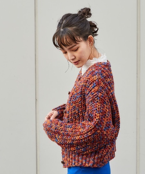 cepo（セポ）の「ミックスカラーニットカーデ 2WAY（カーディガン