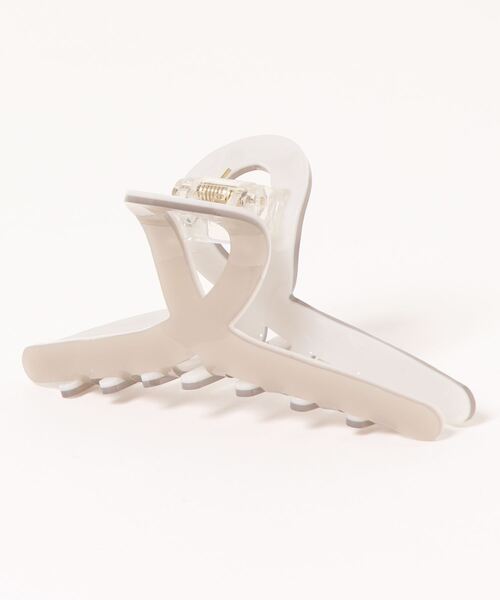 ACCOMMODE（アコモデ）の「アクリルバンス（バレッタ/ヘアクリップ・レディース・グレー/ピンク/パープル/ベージュ/ブルー/ライトピンク・FREE）」の2枚目の写真