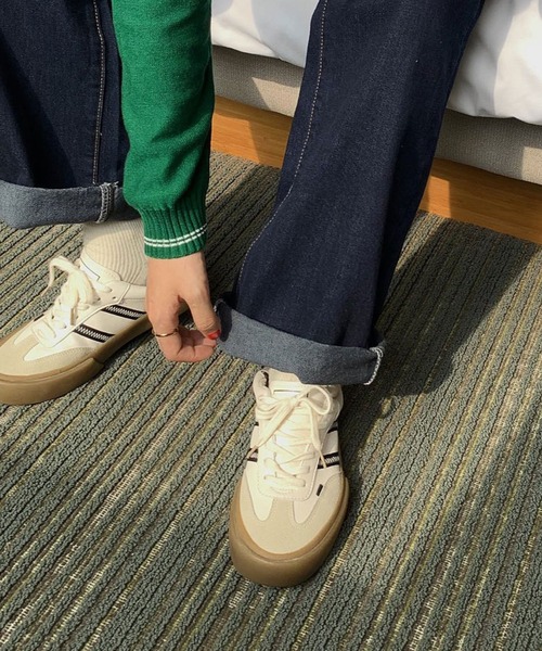 MANGROVE（マングローブ）の「サイドラインガムソールスニーカー（スニーカー・レディース・ホワイト・SMALL/MEDIUM/LARGE）」の6枚目の写真