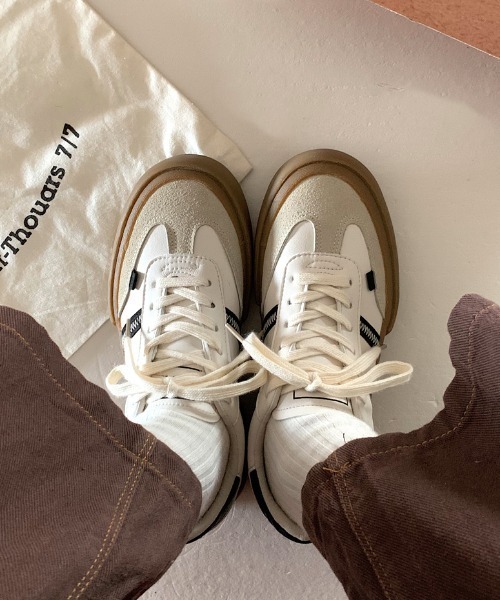 MANGROVE（マングローブ）の「サイドラインガムソールスニーカー（スニーカー・レディース・ホワイト・SMALL/MEDIUM/LARGE）」の8枚目の写真