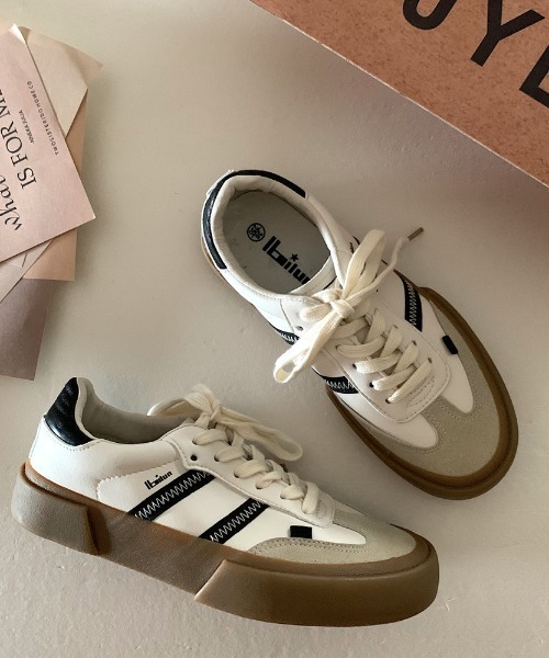MANGROVE（マングローブ）の「サイドラインガムソールスニーカー（スニーカー・レディース・ホワイト・SMALL/MEDIUM/LARGE）」の7枚目の写真