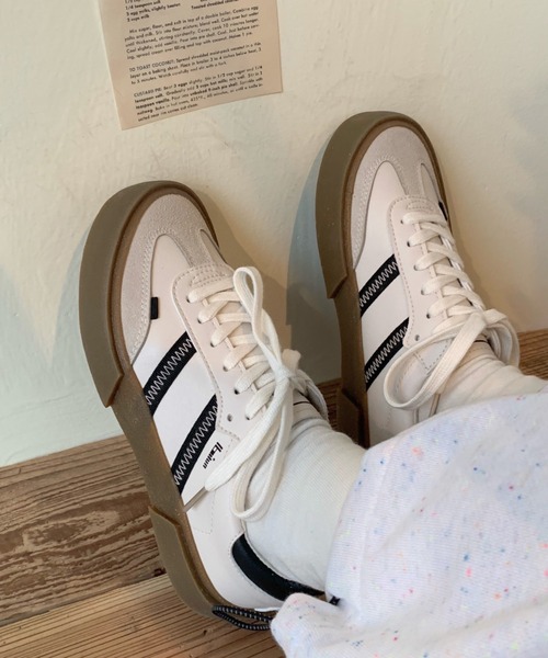 MANGROVE（マングローブ）の「サイドラインガムソールスニーカー（スニーカー・レディース・ホワイト・SMALL/MEDIUM/LARGE）」の12枚目の写真