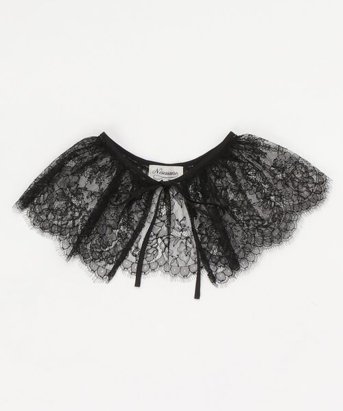 nesessaire（ネセセア）の「リバーレースカラー（付け襟・レディース・ブラック/アイボリー・FREE）」の2枚目の写真