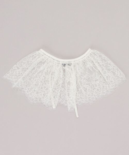 nesessaire（ネセセア）の「リバーレースカラー（付け襟・レディース・ブラック/アイボリー・FREE）」の3枚目の写真