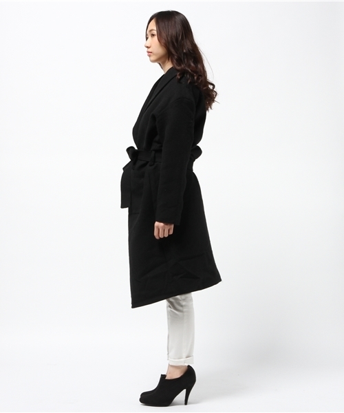 CIAOPANIC（チャオパニック）の「【Ciaopanic】ウール混Wフェイスガウンコート（その他アウター・レディース・チャコールグレー/ブラック/オフホワイト・FREE）」の5枚目の写真