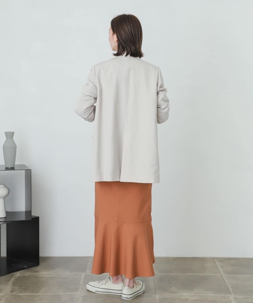 SENSE OF PLACE by URBAN RESEARCH（センスオブプレイスバイアーバンリサーチ）の「ストレッチハイウエストマーメイドスカート（スカート・レディース・ピンクベージュ/ライトベージュ/ブラック/カーキ・X-SMALL/MEDIUM/SMALL）」の16枚目の写真