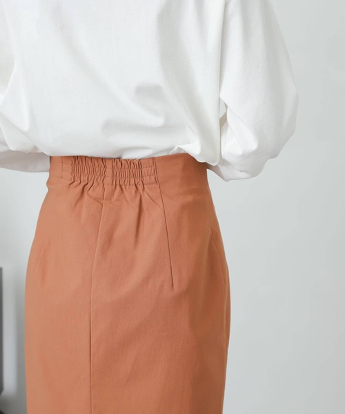 SENSE OF PLACE by URBAN RESEARCH（センスオブプレイスバイアーバンリサーチ）の「ストレッチハイウエストマーメイドスカート（スカート・レディース・ピンクベージュ/ライトベージュ/ブラック/カーキ・X-SMALL/MEDIUM/SMALL）」の21枚目の写真