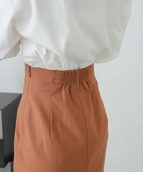 SENSE OF PLACE by URBAN RESEARCH（センスオブプレイスバイアーバンリサーチ）の「ストレッチハイウエストマーメイドスカート（スカート・レディース・ピンクベージュ/ライトベージュ/ブラック/カーキ・X-SMALL/MEDIUM/SMALL）」の22枚目の写真