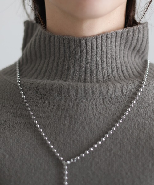 ElegChic（エレグシック）の「タートルネック フレア ニットワンピース（ワンピース・レディース・グレー/ブラウン/ブラック・L/4L/XXL）」の13枚目の写真