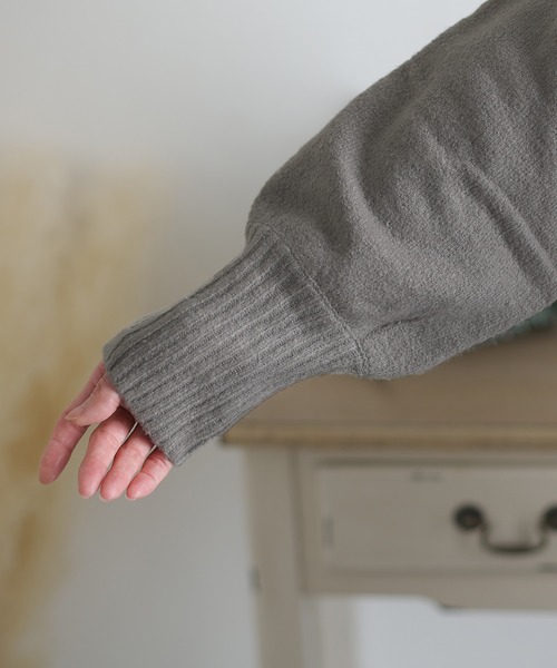 タートルネックフレアニットワンピース（ワンピース）｜ElegChic